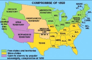 Compromise of 1850 map