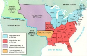 Missouri Compromise 1820 map